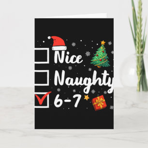 Carte 6-7 Mème Sympa Coquin 67 Noël Drôle