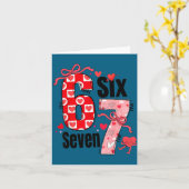 Carte 6 7 Saint-Valentin Six Seven Mème Coquette Arc Cœu (Fleur jaune)