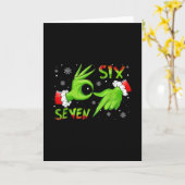 Carte 6 7 Six Seven Main Génération Z Alpha Meme Argot N (Fleur jaune)