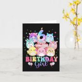 Carte 6 Anniversaire Escouade de la petite fille Mallow (Fleur jaune)