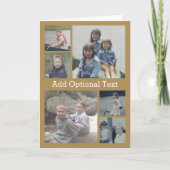 Carte 6 Collage de photos Texte facultatif — CAN Edit Go (Devant)