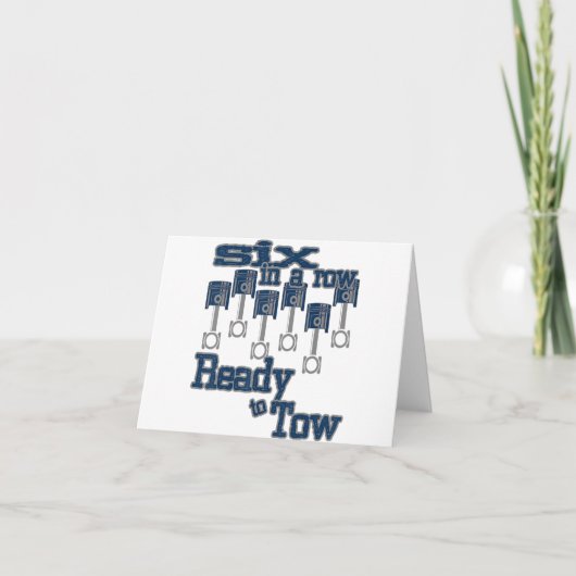 Carte 6 en rangée prêtes à remorquer un camion diesel po (Devant)