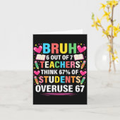Carte 6 enseignants sur 7 pensent que 67% des élèves abu (Fleur jaune)