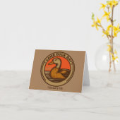 Carte 6 février - Jour du Canard boiteux (Fleur jaune)