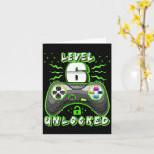 Carte 6 Jeu vidéo déverrouillé 6e Jeu d'anniversaire Gar (Fleur jaune)