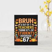 Carte 6 Out Of 7 Teachers Think 67% Of Students Overuse  (Fleur jaune)