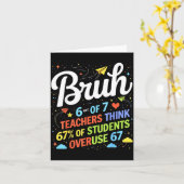 Carte 6 Out Of 7 Teachers Think 67% Of Students Overuse  (Fleur jaune)