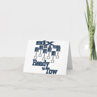 Carte 6 rangées prêtes à remorquer camion diesel Fête de