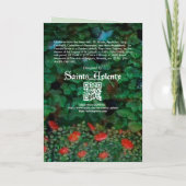 Carte 6 Saints femmes dans un jardin (moitié gauche : M  (Dos)