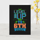 Carte 6e année (Fleur jaune)