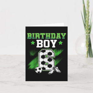 Carte 6e anniversaire Boy Soccer 6 ans Sport 6 ans Garço