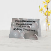 Carte 6e anniversaire de mariage (Fleur jaune)