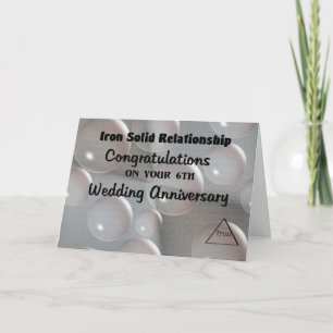 Carte 6e anniversaire de mariage