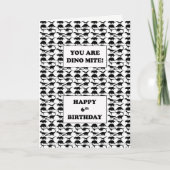 Carte 6e anniversaire Dino Mite (Devant)