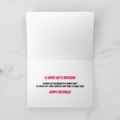 Carte 6e anniversaire Filles Super Kids Pink Comic Book (Intérieur)