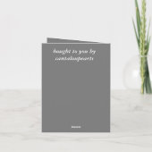 Carte 6e anniversaire Mariage, ongles et bonbons, (Dos)