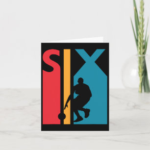 Carte 6e cadeau d'anniversaire Six Vintage Bysketbyll 6