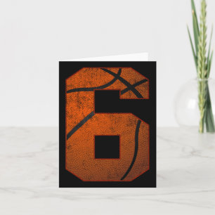 Carte 6e fête d'anniversaire Six 6 ans Bysketbyll Annive