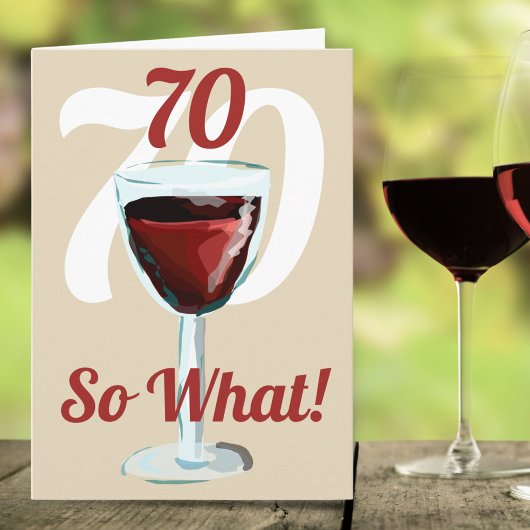 Carte 70 Alors quelle motivation vin rouge 70e anniversa