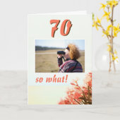 Carte 70 alors quelle Oleander Floral 70e Anniversaire P (Fleur jaune)