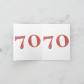 Carte 70 ans d'anniversaire (Intérieur)