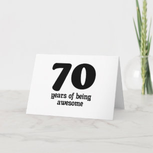 Carte 70 ans d'en être formidable