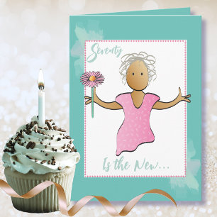 Carte 70 ans et Fabuleux Joyeux Anniversaire Dessin Anim