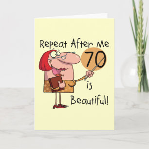Carte 70 est Beau T-shirts et cadeaux