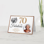Carte 70 et Fabulous Gold Parties scintillant 2 Photo 70 (Devant)