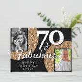 Carte 70 et Fabulous Gold Parties scintillant 2 Photo 70 (Debout devant)