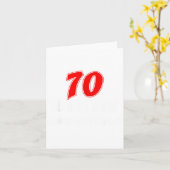 Carte 70 Is The New What Was I Saying Funny 70th Birthda (Fleur jaune)
