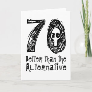 Carte 70 Meilleure que l'alternative 70e anniversaire dr