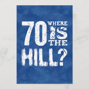 Carte 70 Où Est La Colline Drôle 70e Anniversaire BL70Z