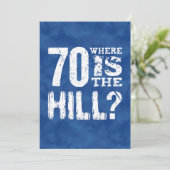 Carte 70 Où Est La Colline Drôle 70e Anniversaire BL70Z (Debout devant)