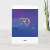 Carte 70e anniversaire - 70 ans en nombre d'étoiles - bl (Dos)