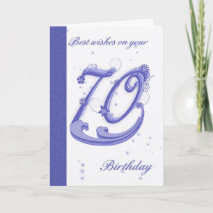 Carte 70e Anniversaire Carte, meilleurs voeux
