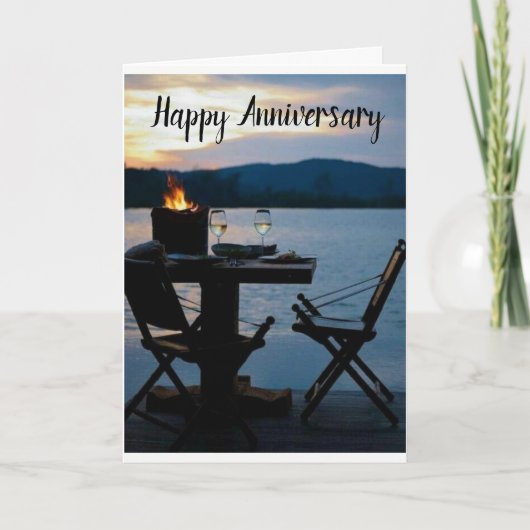 Carte "70e ANNIVERSAIRE" CELEBRATE LAKE STYLE Card (Devant)