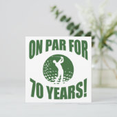 Carte 70e anniversaire de Golfer (Debout devant)