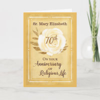 70e anniversaire de la vie religieuse Nonne Rose b