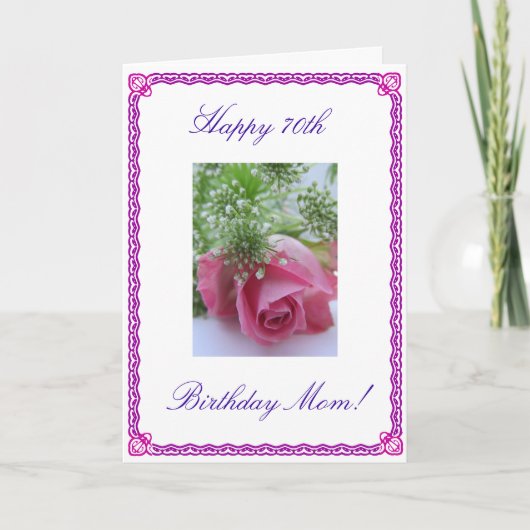 Carte 70e anniversaire de maman (Devant)