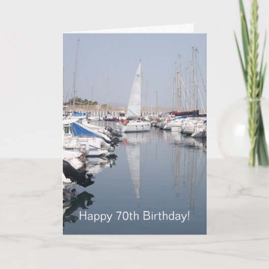 Carte 70e anniversaire de Sailing Boats (Devant)