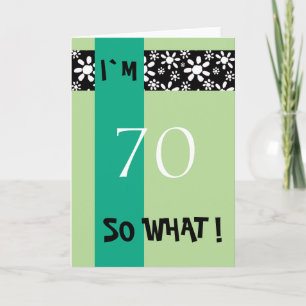 Carte 70e anniversaire Funny Motivational