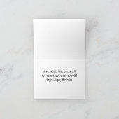 Carte *70e anniversaire* HA HA HA (HUMOUR CHIEN FUNNY) C (Intérieur)