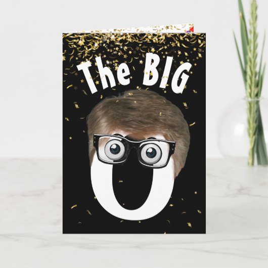 Carte 70e anniversaire homme en noir (Devant)