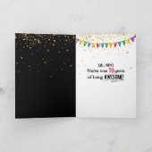 Carte 70e anniversaire homme en noir (Intérieur)