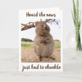 Carte **70e ANNIVERSAIRE** HUMOUR DU HAMSTER!Carte (Devant)