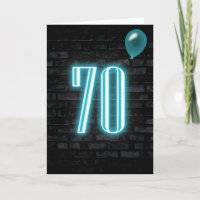 70e anniversaire néon Connexion en brique