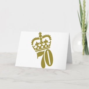 Carte 70e anniversaire - Numéro - Soixante-dix