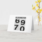 Carte 70e anniversaire Oldomètre (Fleur jaune)