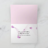 Carte 70e anniversaire Orchidées roses (Intérieur)